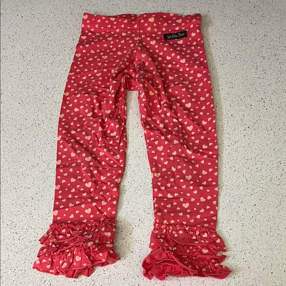 Matilda Jane Heart Patterned Ruffle Leggings
